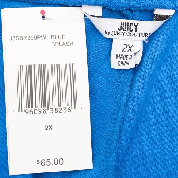 Juicy Couture Blue Splash Terry Joggers Track Pants Size 2X - Picture 5 of 10